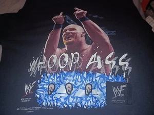 Vintage 90s Stone Cold Steve Austin WHOOP ASS shirt XL/XXL WWF / WWE - Picture 1 of 5