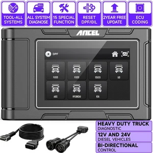 ANCEL HD3200 All System Heavy Duty Truck Diesel OBD2 Scanner DPF Regen Oil Reset - Picture 1 of 13