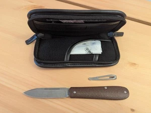 Böker Coffin Jute Micarta Taschenmesser MagnaCut Slipjoint Nagelhau ✔️ 112946 - Bild 1 von 9