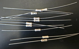 10pcs 5.62 ohm 1/4W 1% Metal Film Precision Axial Resistors (White) ~ NEW ~ - Picture 1 of 1