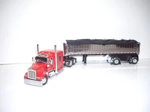 DCP FIRST GEAR 1/64 RED KW W900L WITH 72" SLEEPER AND SPREAD AXLE MAC COAL DUMP - Picture 1 of 13