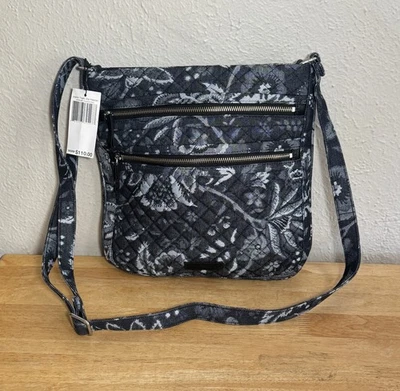Vera Bradley Triple Zip Hipster in Foxwood Denim Navy - Image 1 of 4