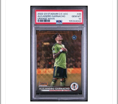 alejandro garnacho Orange Wave /25 PSA10 - Image 1 of 2