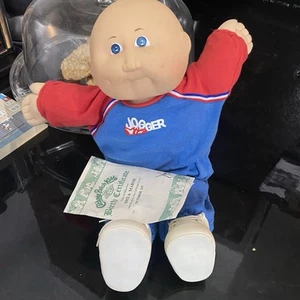Vintage Patch Kids by Xavier Roberts Bald Boy Blue Eyes - Picture 1 of 10