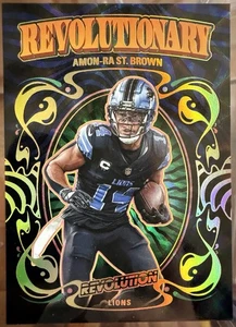 AMON-RA ST. BROWN 2025 Panini Revolution Revolutionary Case Hit SSP #9 - Picture 1 of 2