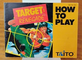 TARGET RENEGADE NES MANUAL ONLY