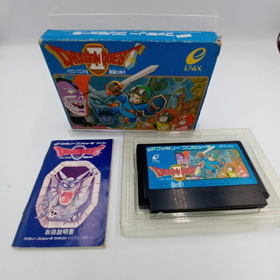 Dragon Quest 2 II Famicom FC NES Nintendo Japanese CIB Complete - Image 1 of 4