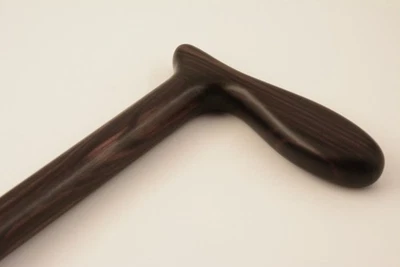 Cane Walking stick MACASSAR EBONY fine woodworking men's women's #2 - Image 1 of 4
