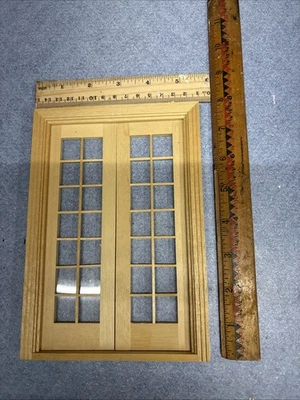 Dollhouse Miniatures French Door w/Removable Mullions - Image 1 of 3