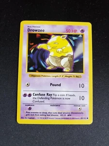 1999 Vintage WOTC Pokemon Set Base SHADOWLESS Drowzee #49/102 - quasi nuovo - Foto 1 di 2