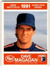 1991 Post Canada Super Star Series Dave Magadan #4 New York Mets