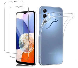 Für Samsung A10 A10S A20 A20E A30 A40 ClearCase & 2 x Glas Displayschutzfolie - Bild 1 von 11