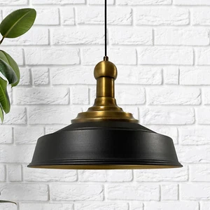 Bamyum Asletl Long-Knob Hängelampe Industrial Vintage Ø40 cm Küchenlampe Hängend - Bild 1 von 54