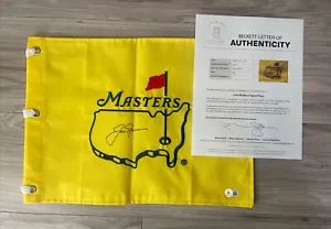 JACK NICKLAUS SIGNED AUTOGRAPHED AUGUSTA UNDATED GOLF Masters Flag BECKETT COA C - Picture 1 of 4