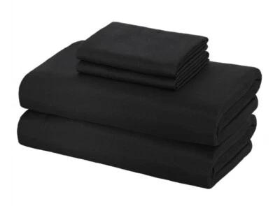 Black Twin Microfiber Sheet Set by Soft & Cozy - Image 1 of 4