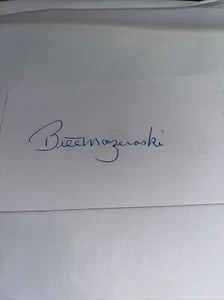 Bill Mazeroski HOF Pittsburgh Pirates Signed 3x5 index Card - Picture 1 of 1