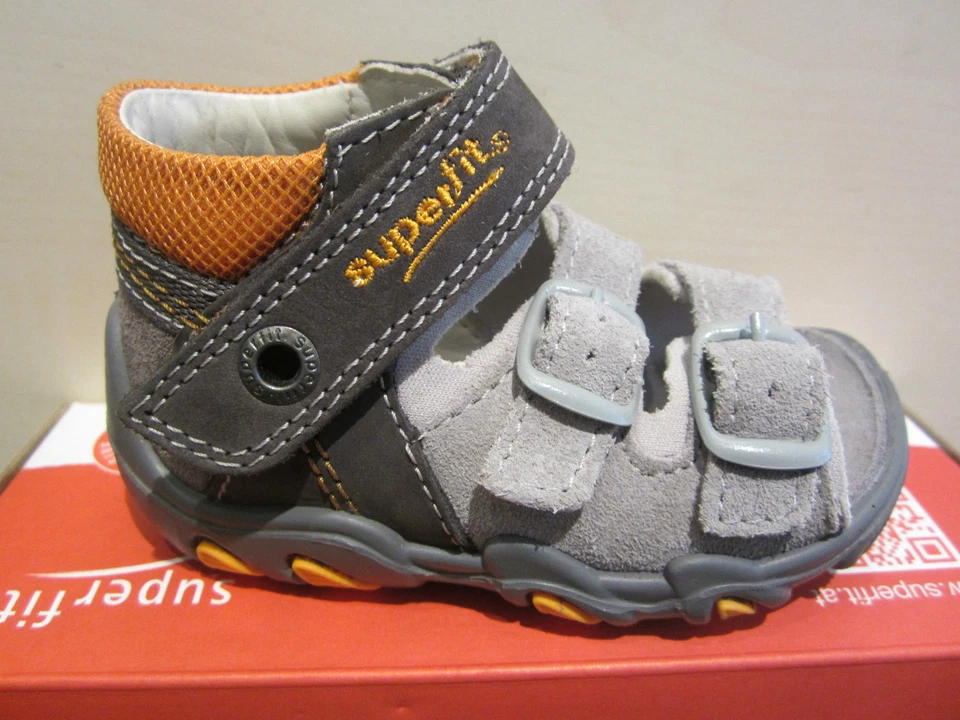 Sandalia Superfit LL Plantilla Cuero Gris ¡Nueva!!! Foto 1 de 4