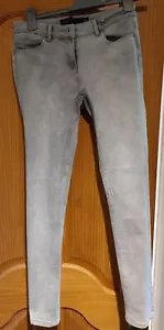 LADIES GREY, SKINNY FIT, NEXT JEANS SIZE 8R - Picture 1 of 3