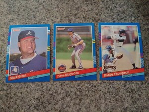 1991 Donruss Baseball Card Lot #361 Mark Grant 362 Dave Magadan, 363 Robby...