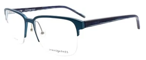 Monturas de gafas para hombre Jhane Barnes Area ST media montura 54-17-140 aluminio verde azulado - Imagen 1 de 3