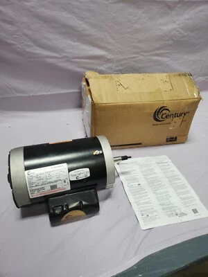 CENTURY B969 Motor 1 1/2 1/5 HP 3,450/1,725 rpm 115V Tested New in Box - Image 1 of 4