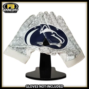 Football Receiver Gloves Display w/ Stand for Penn State Nittany Lions Gloves! - Picture 1 of 11