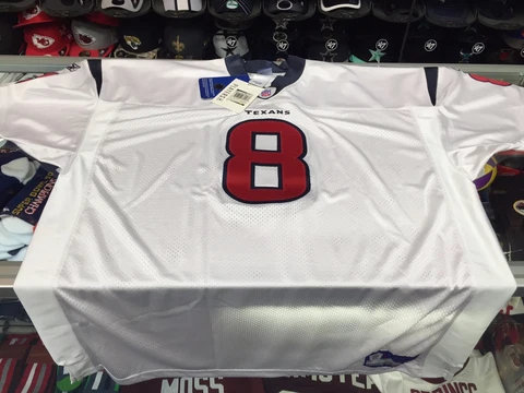 Houston Texans David Carr NFL Reebok AUTHENTIC White Jersey Cover