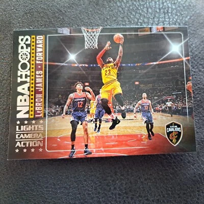 LeBron James 2017-18 Hoops Lights Camera Action #4 Cleveland Cavaliers - Image 1 of 2