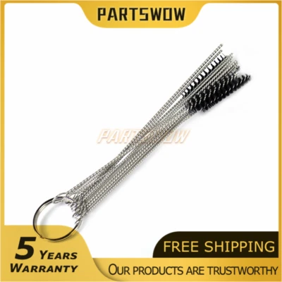 Motorcycle Car Carburetor Carbon Dirt Jet Remove Cleaning 10 Needles 5 Brushes — 第 1/4 张图片