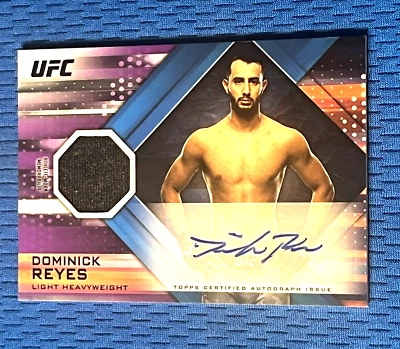 *DOMINICK REYES* ~RARE DEBUT "AUTOGRAPH" RELIC RC~ TOPPS UFC KO *(ROOKIE(25/25)* - Image 1 of 4
