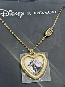 !Brand New Disney X Coach Villains Heart Necklace - Maleficent Ursula & Cruella - Picture 1 of 1