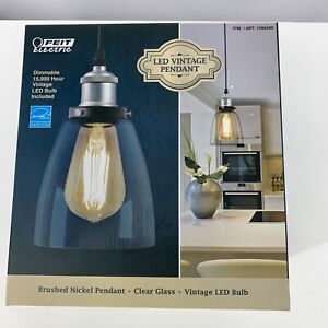 Feit Dimmable LED Retro Pendant Industrial Farmhome 1099499 Clear Glass 3315