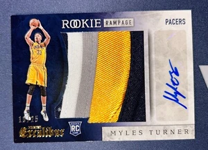 Tarjeta automática parche novato Panini Excalibur Myles Turner 2015-16 RC RPA/25 Pacers - Imagen 1 de 3