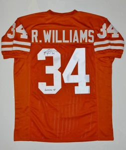 Ricky Williams Autographed Orange College Style Jersey w/Heisman - JSA W Auth *3 - Picture 1 of 4