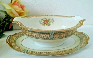 Vintage China CLAIRE SAUCIERE mit UNTERTELLER Noritaki China 103007 #657 - Bild 1 von 5