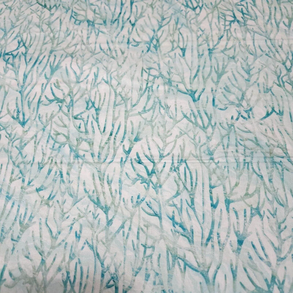 26" Turtle Bay Northcott Aqua Teal Gris en Off-White Foto 1 de 3