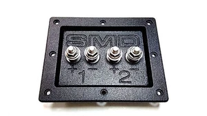 Terminales de caja doble Steve Meade SMD herrajes de acero inoxidable de alta resistencia PVC negro - Imagen 1 de 4