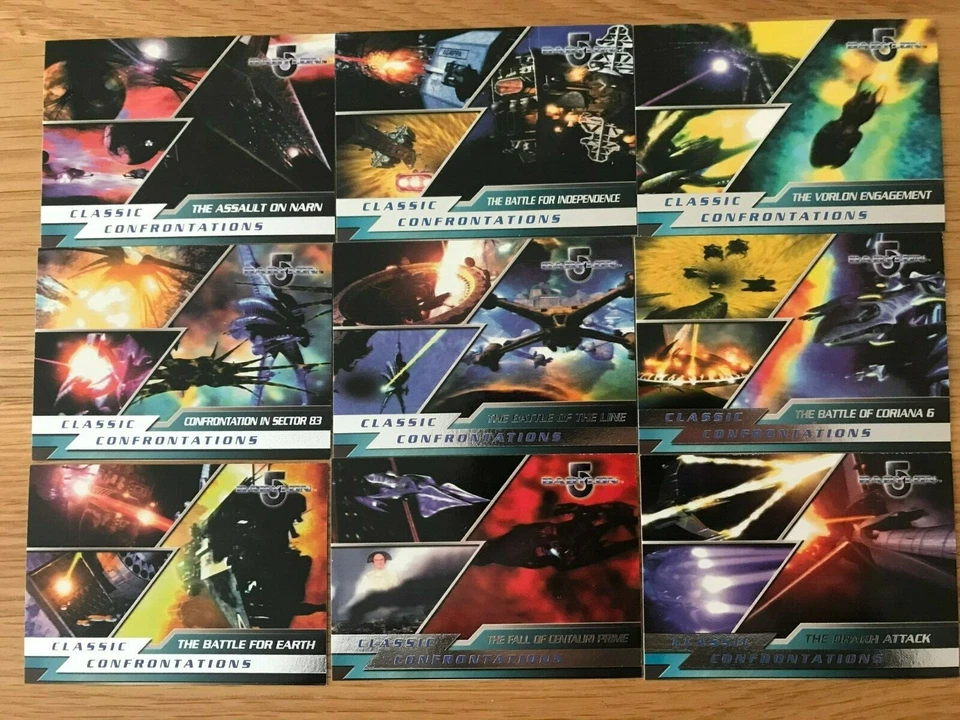 COMPLETE BABYLON 5: CHASE CARD SET: CLASSIC CONFRONTATIONS SET - ALL 9 CARDS - Image 1 of 1