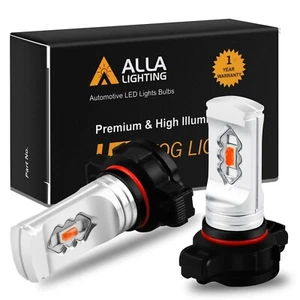 Alla Lighting H11 LED Bright RED 2504 Driving Light Lamp Fog Light Bulb,ET SMD - Picture 1 of 6