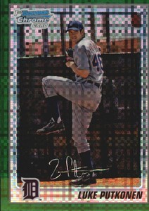 2010 Bowman Chrome Prospects Green X-Fractors #BCP157 Luke Putkonen