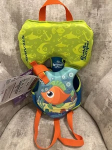 Stearns Puddle Jumper Infant Hydrospring Life Jacket and Vest, Orange Fish~NEW - Picture 1 of 6