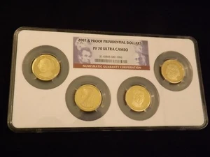 2007 -S Presidents 4 Coin Set NGC PF 70 Ultra Cameo - Picture 1 of 2
