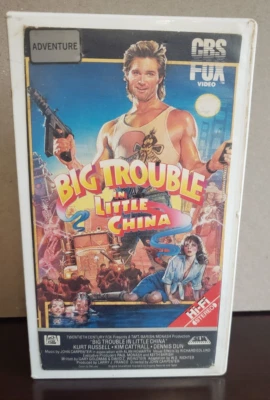 Big Trouble in Little China VHS CBS Fox - Original Edition Rental Clamshell 1987 - Image 1 of 4