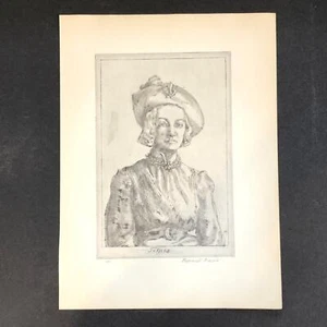 Reginald Marsh "Felicia" 1930s Art Print Treasury Collection Sketch Vintage - Picture 1 of 10