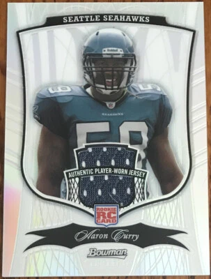 2009 Bowman Sterling Rookie Jersey Refractor Aaron Curry #163 #’d 019/199 - Image 1 of 3