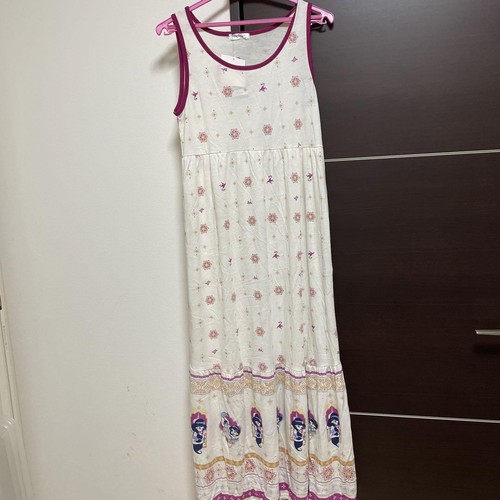 OFF WHITE Disney Aladdin Room wear abito senza maniche taglia L bianco sporco Disney Aladdin Room