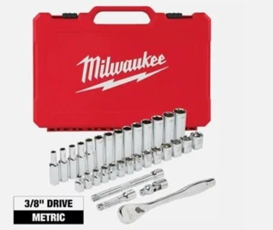 Juego de trinquete y zócalos Milwaukee 48-22-9508 3/8" Drive 32 piezas - métrico NUEVO - Imagen 1 de 1