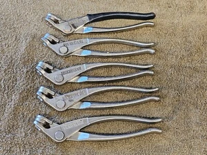 5 Cleko-Loc Cleco Pliers Aviation Tool Sheet Metal Aircraft 7" Fastener Lot - Picture 1 of 13