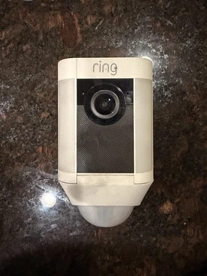 Ring 8X81X7-WEN0 Spotlight Security Camera With battery And Solar - Image 1 of 3