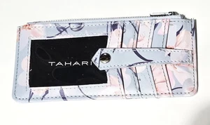 Tahari RFID-Geldbörse für Ausweise, Karten & Kleingeld - Blumenmuster - Bild 1 von 2
